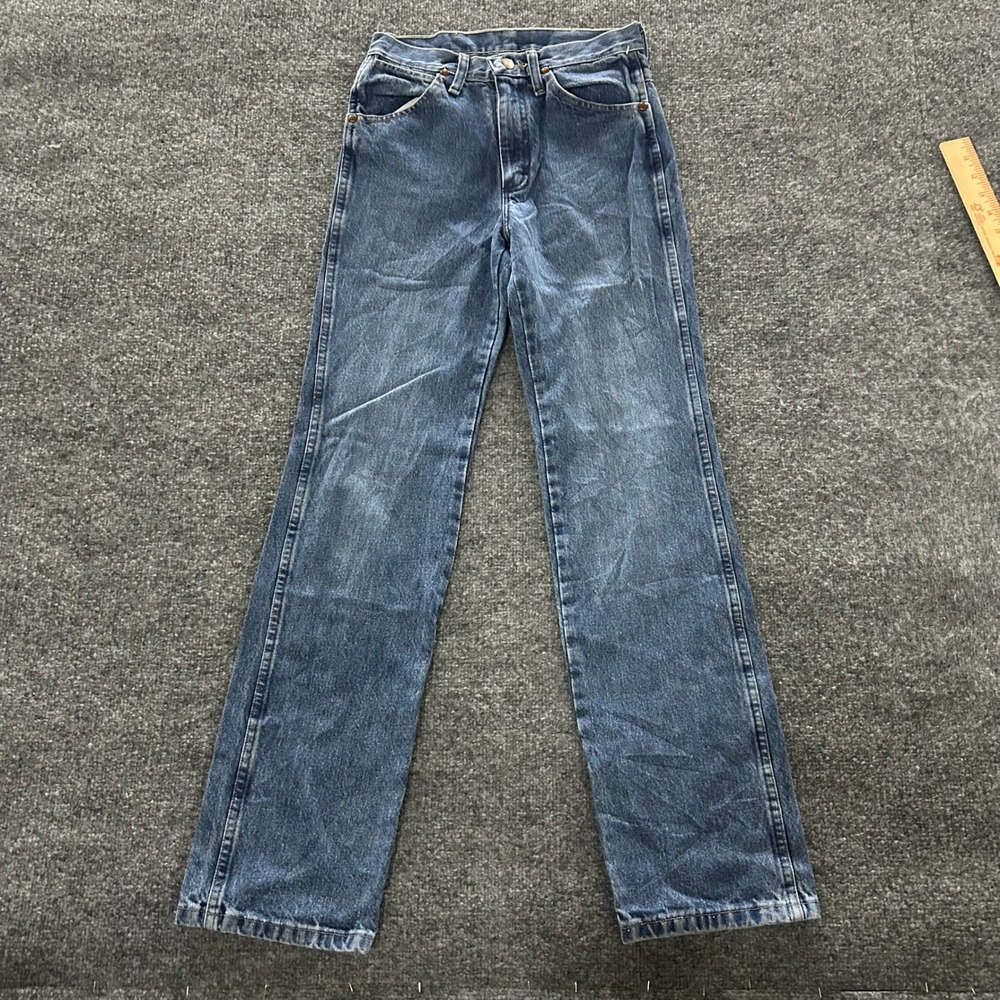 Wrangler Jeans Mens Size 27x32 Blue 936RST Slim Fit Cowboy Cut Straight Leg